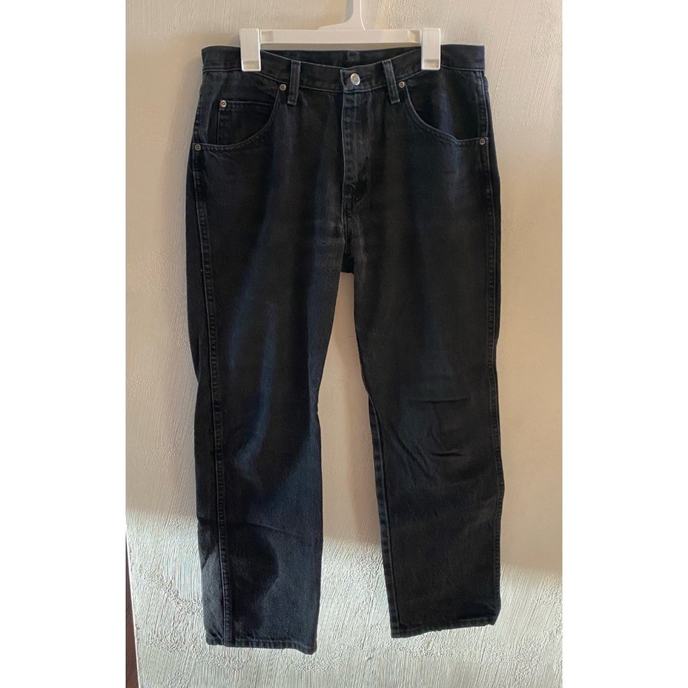 Black regular fit Wrangler jeans